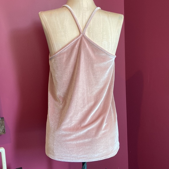 Madewell Blush Pink Velvet Cami Tank Top - Picture 2 of 4